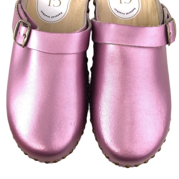 ClogsLand Patent Leather Wooden Clogs EUR 41 - Picture 14 of 14